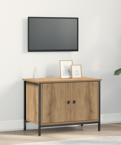vidaXL Soporte de TV Roble Artesano Tablero de partículas 60 x 35 x 45 cm