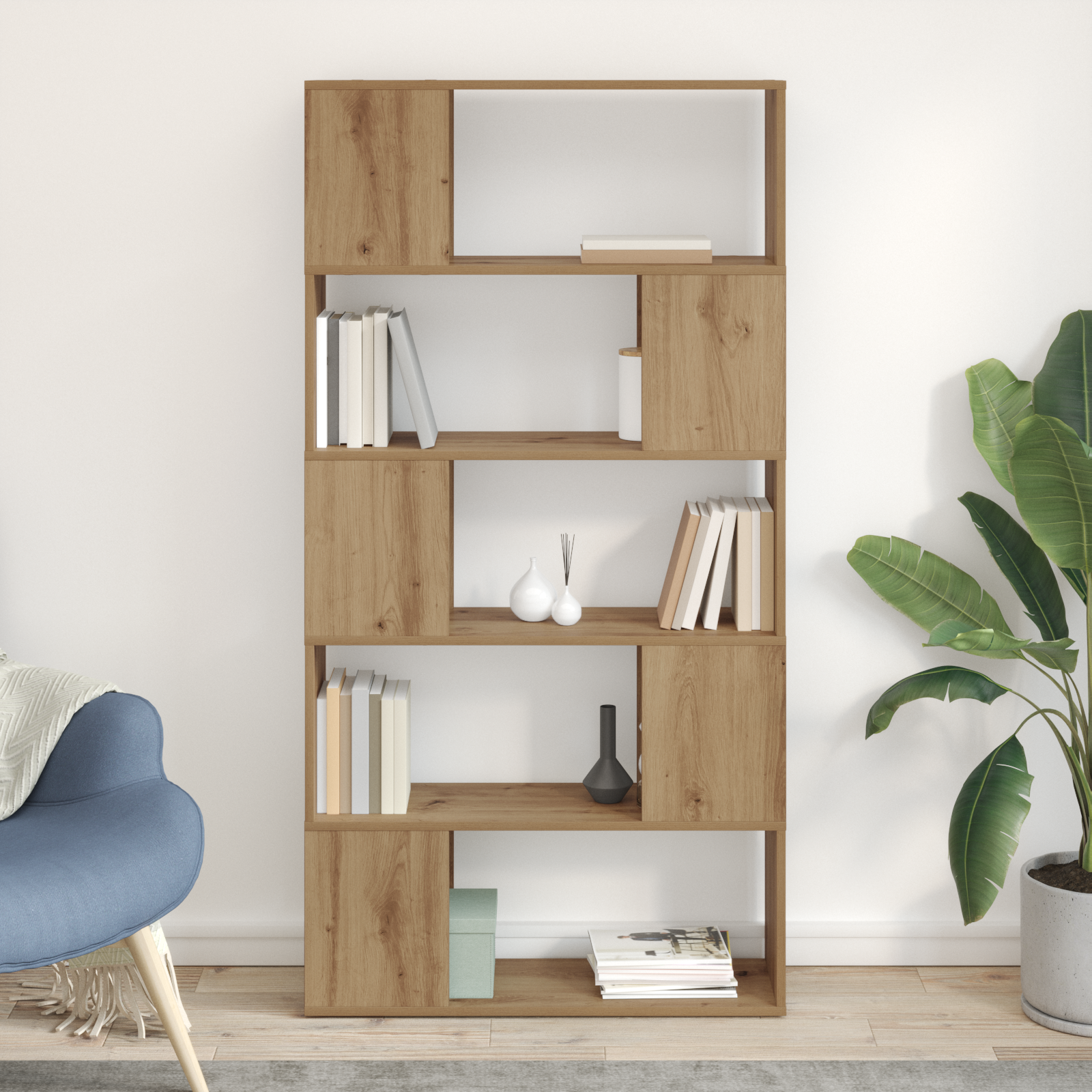 vidaXL Soporte de TV Roble Artesanal Tablero de partículas
