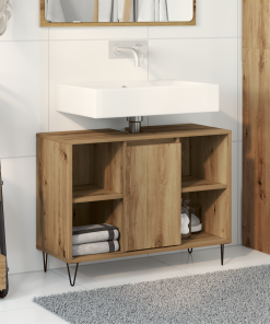 vidaXL Waschtisch Artisan Eiche Technisches Holz Mittel