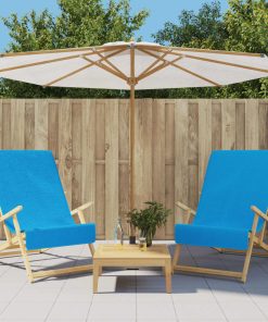 vidaXL Strandtücher 2 Stk. Türkis 60x135 cm Stoff 400 GSM