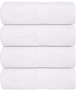 vidaXL Seiftücher 4 Stk. Weiß 30x30 cm 360 g/m² 100% Baumwolle