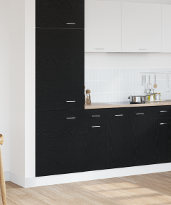 vidaXL Unterschrank mit Schublade Schwarz Eiche 30x46x81,5 cm
