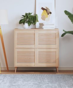 Ante Con Design A Lamelle 4 Pz 39,5x49,4 Cm In Legno Di Pino