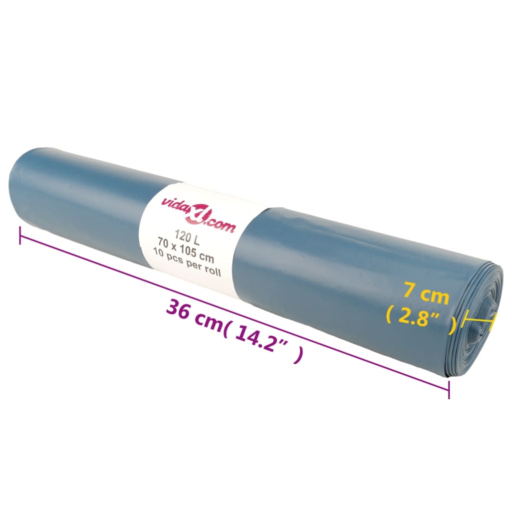 Sacchetti Per Cestini 100 Pz Blu 120 L - Image 6