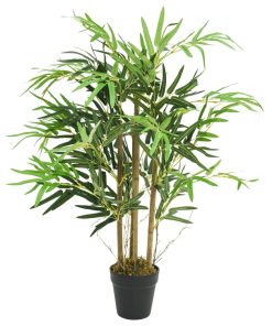 Albero Bambù Artificiale 500 Foglie 80 Cm Verde