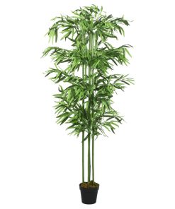 Albero Bambù Artificiale 576 Foglie 150 Cm Verde
