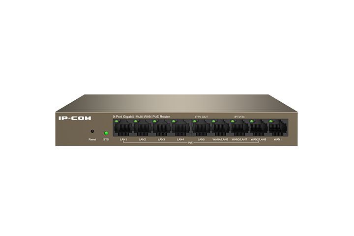 IP-Com 9 Port Cloud Managed Poe Router / Ap Controller Max 4 Wan