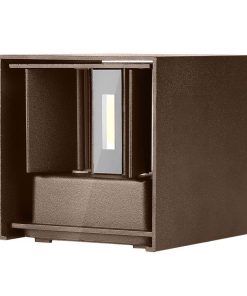 11w Led Wall Lamp With Bridgelux Chip Grey 3000k Square