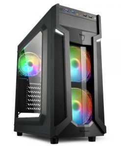 Sharkoon Case Vg6-W Rgb, Atx, 2xusb2, 2xusb3, 6 Slots, 2x120 Led Front 1x120 Rear, Window Acrilic, Rgb Color