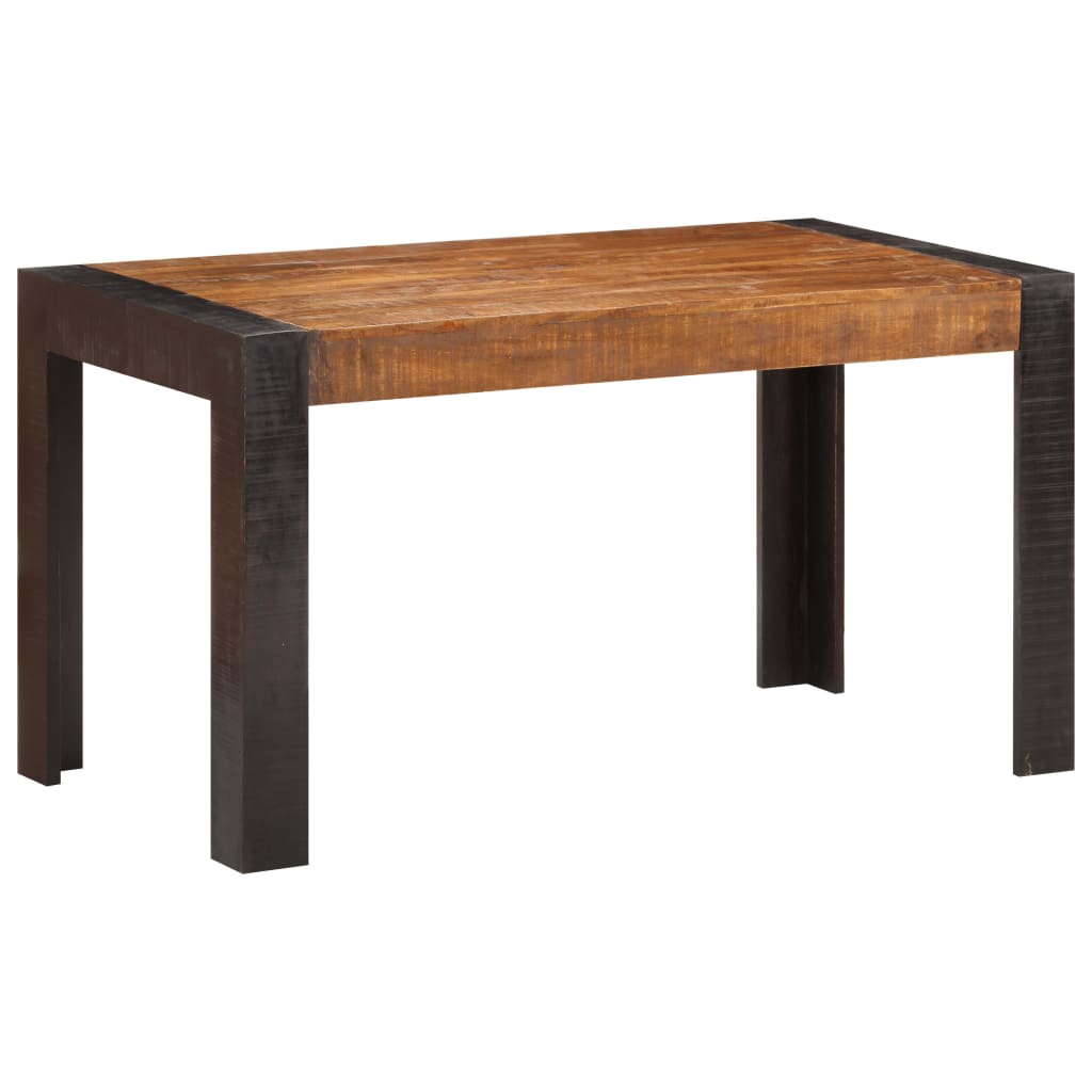 Tavolo Da Pranzo 140x70x76 Cm In Legno Massello Di Mango Grezzo