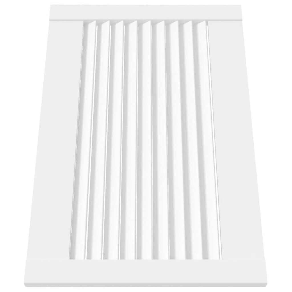 Ante A Lamelle Bianche 2 Pz Bianche 39,5x59,4 Cm Legno Di Pino - Image 3