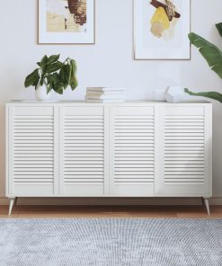 Ante A Lamelle 4 Pz Bianche 69x39,4 Cm In Legno Di Pino