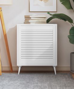 Anta A Lamelle Bianca 61,5x59,4 Cm In Legno Di Pino