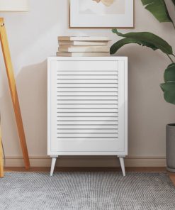 Anta A Lamelle Bianca 61,5x49,4 Cm In Legno Di Pino