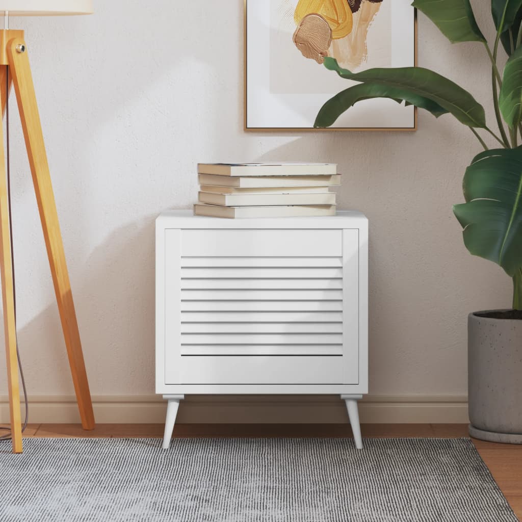 Anta A Lamelle Bianca 39,5x49,4 Cm In Legno Di Pino