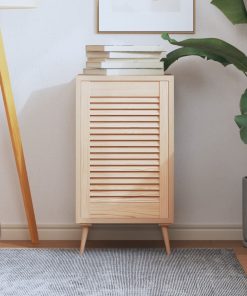 Anta Con Design A Lamelle 61,5x39,4 Cm In Legno Di Pino