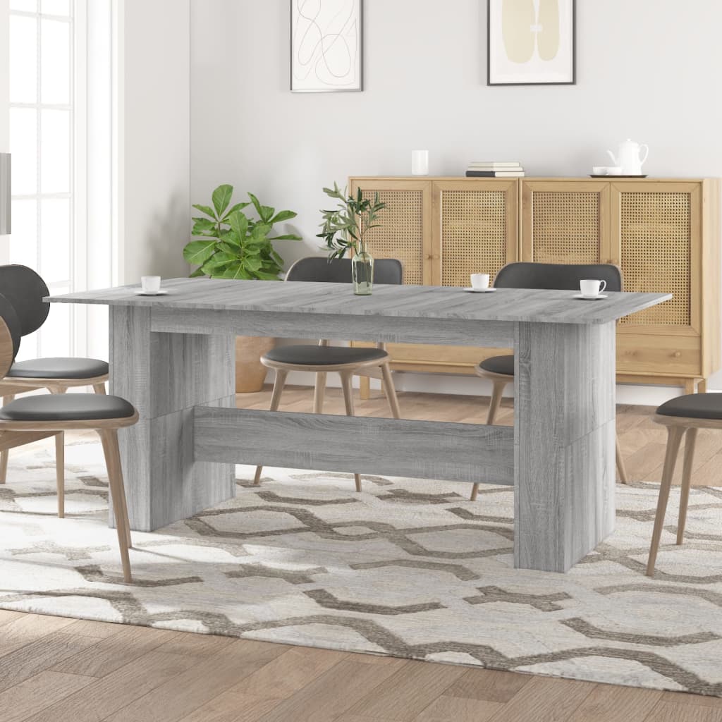 Tavolo Da Pranzo Grigio Sonoma 180x90x76 Cm Legno Multistrato
