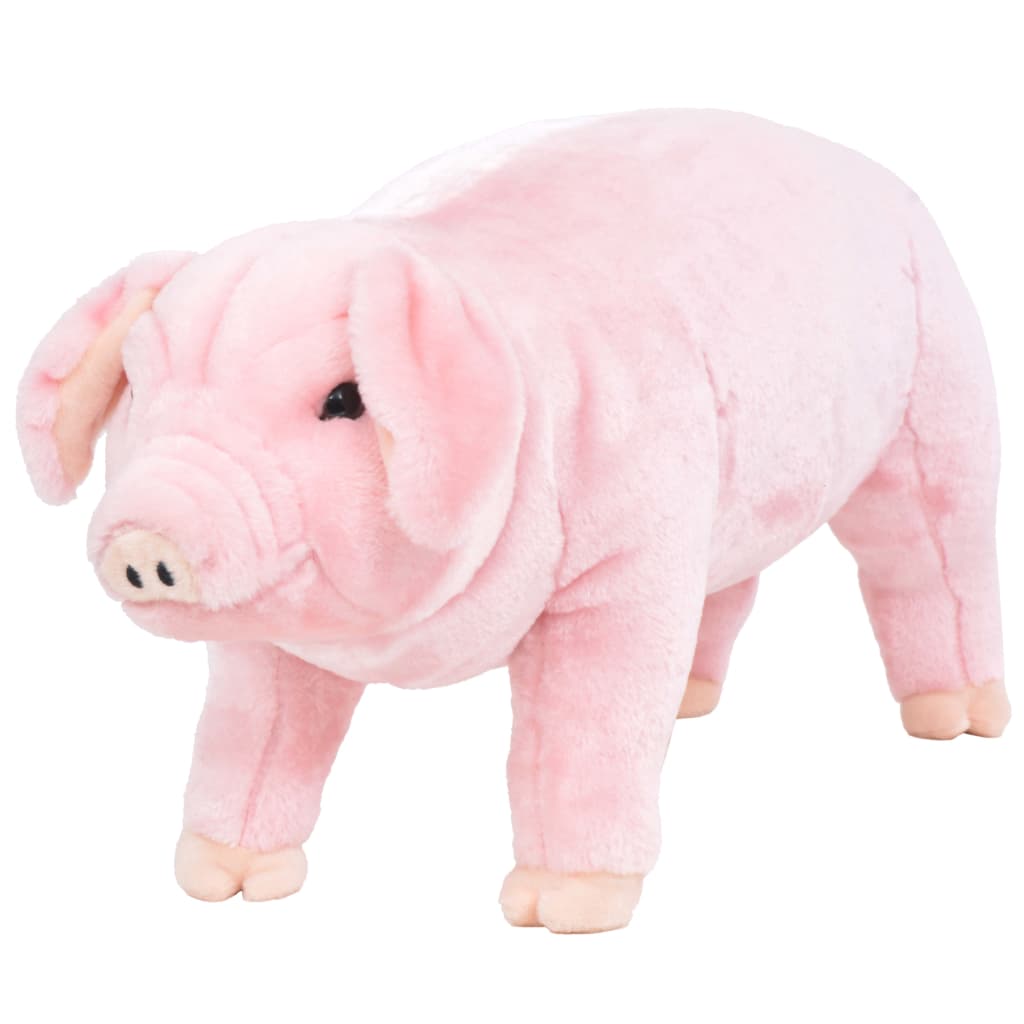 Maialino In Peluche In Piedi Rosa Xxl