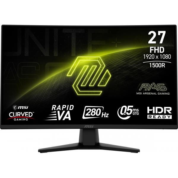 Msi Monitor Gaming Curvo 27 Led Va Fhd 16:9, 1ms 280hz, Dp/hdmi