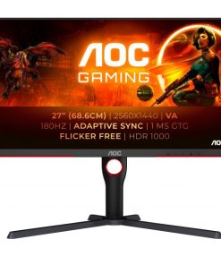 Aoc Monitor Gaming 27 Led Va 16:9 5ms 700cdm 180 Hz Pivot  Hdmi/dp