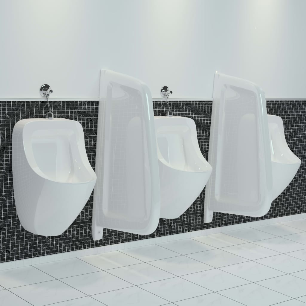 Schermo Per Orinatoio Per Privacy A Parete In Ceramica Bianco