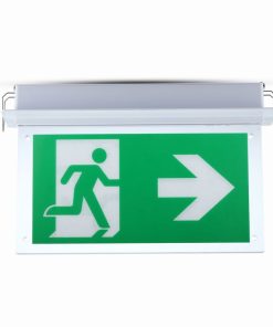 2w Led Recesed Fixed Emergency Exit Light 6000k