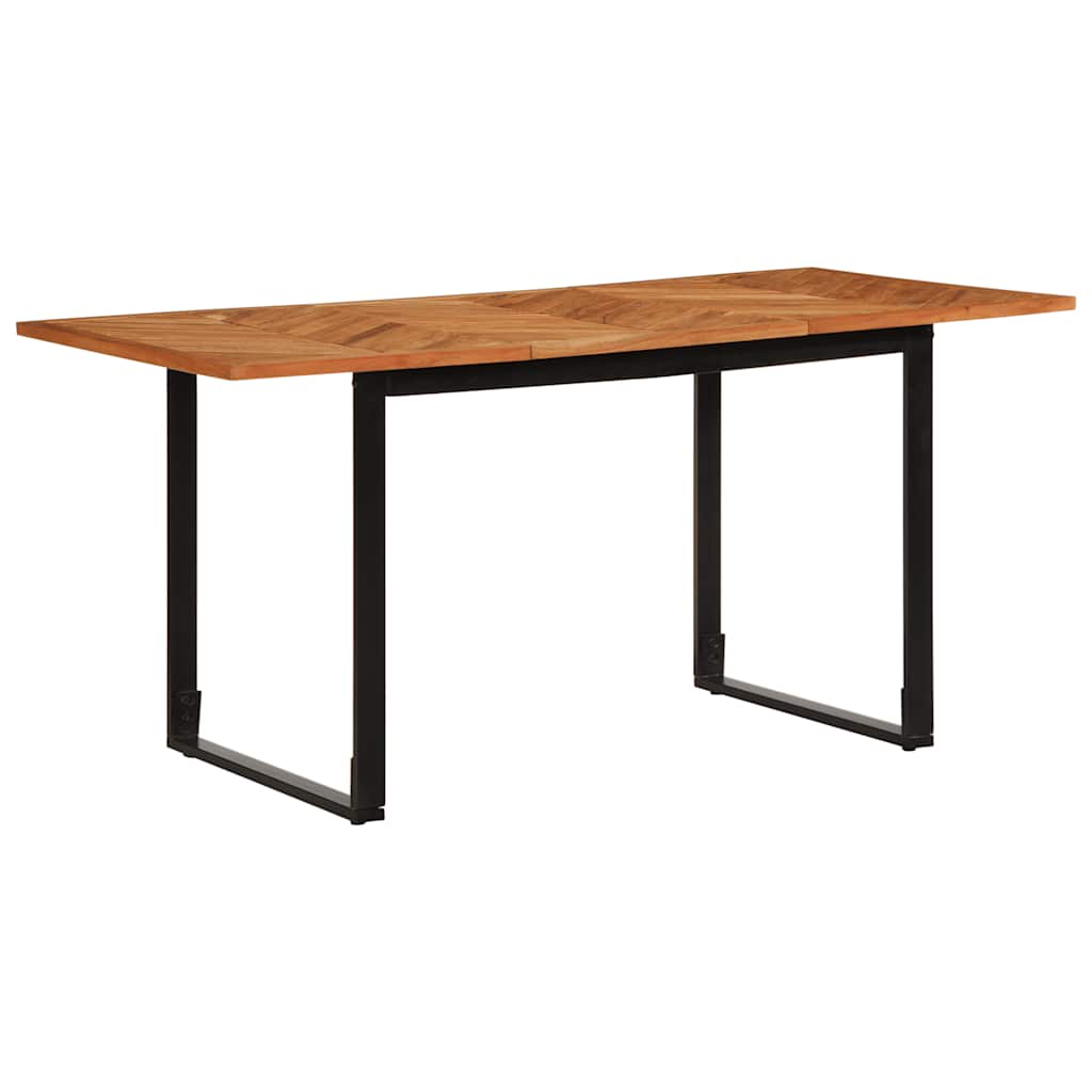 Tavolo Da Pranzo 160x80x75 Cm In Legno Massello Di Acacia