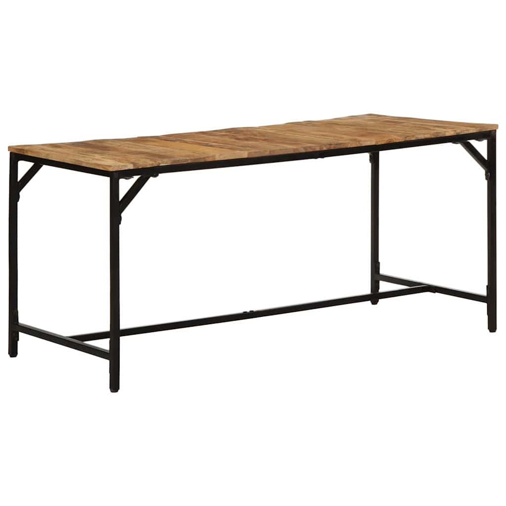 Tavolo Da Pranzo 160x80x75 Cm In Legno Massello Di Mango Grezzo