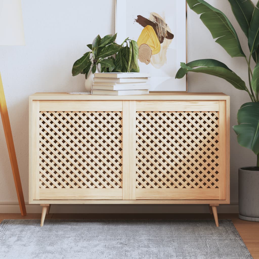 Ante Con Design A Reticolo 2 Pz 59,5x61,5 Cm In Legno Di Pino