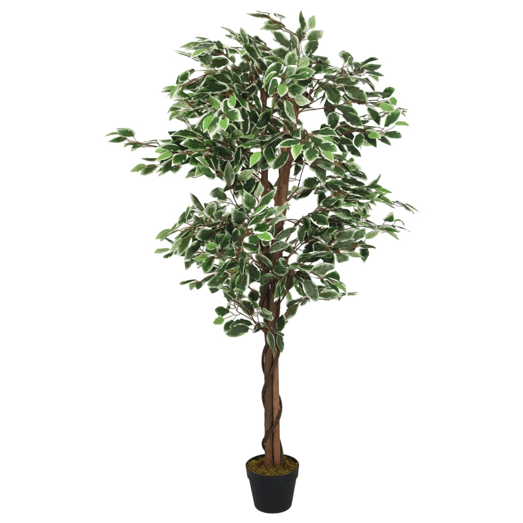 Albero Di Ficus Artificiale 756 Foglie 150 Cm Verde