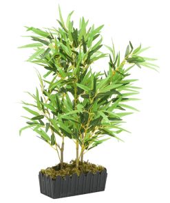 Albero Bambù Artificiale 500 Foglie 80 Cm Verde
