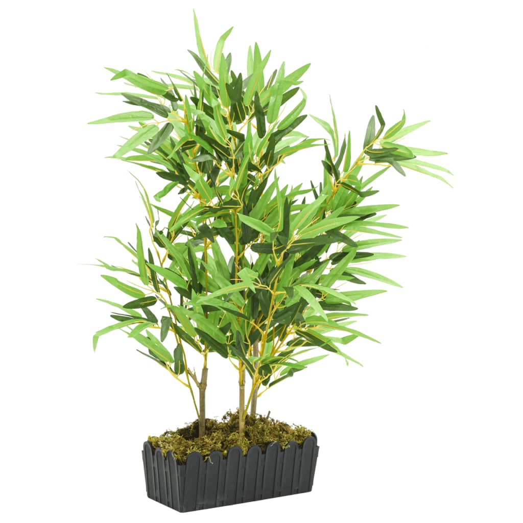 Albero Bambù Artificiale 500 Foglie 80 Cm Verde