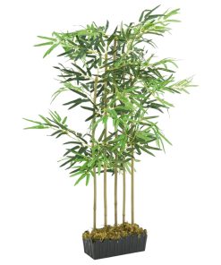 Albero Bambù Artificiale 730 Foglie 120 Cm Verde
