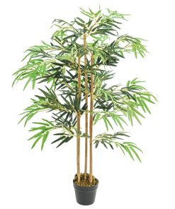Albero Bambù Artificiale 730 Foglie 120 Cm Verde