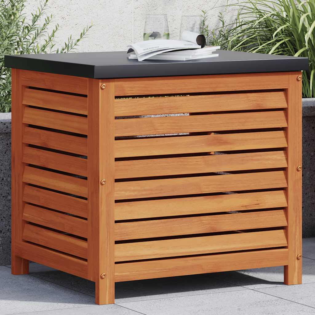 Contenitore Da Giardino 60x50x55 Cm Legno Massello Di Eucalipto