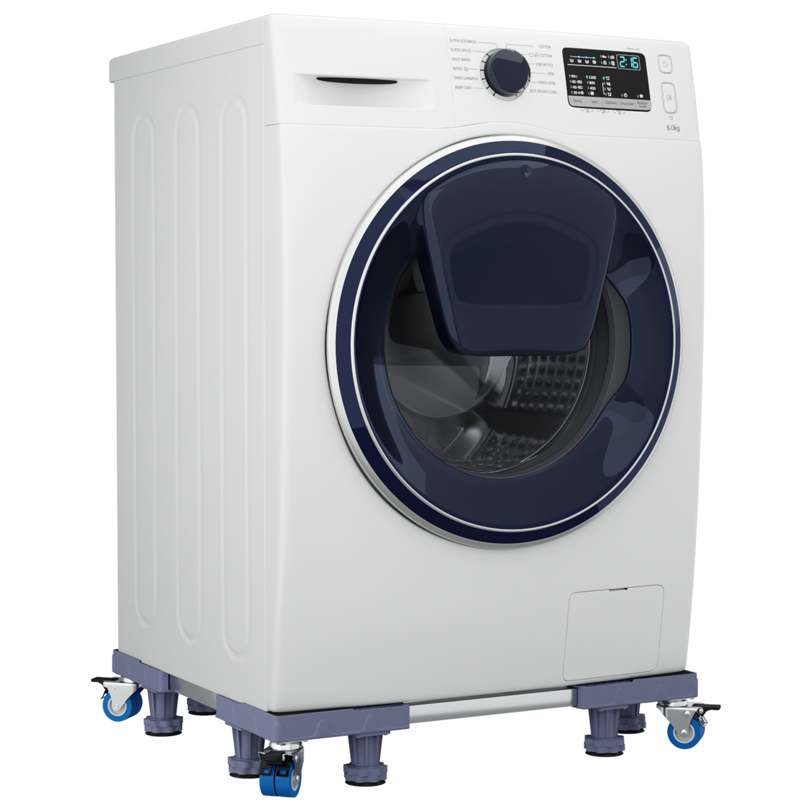 Base Per Lavatrice Grigio 66 X 66 X 12 Cm Metallo - Image 3