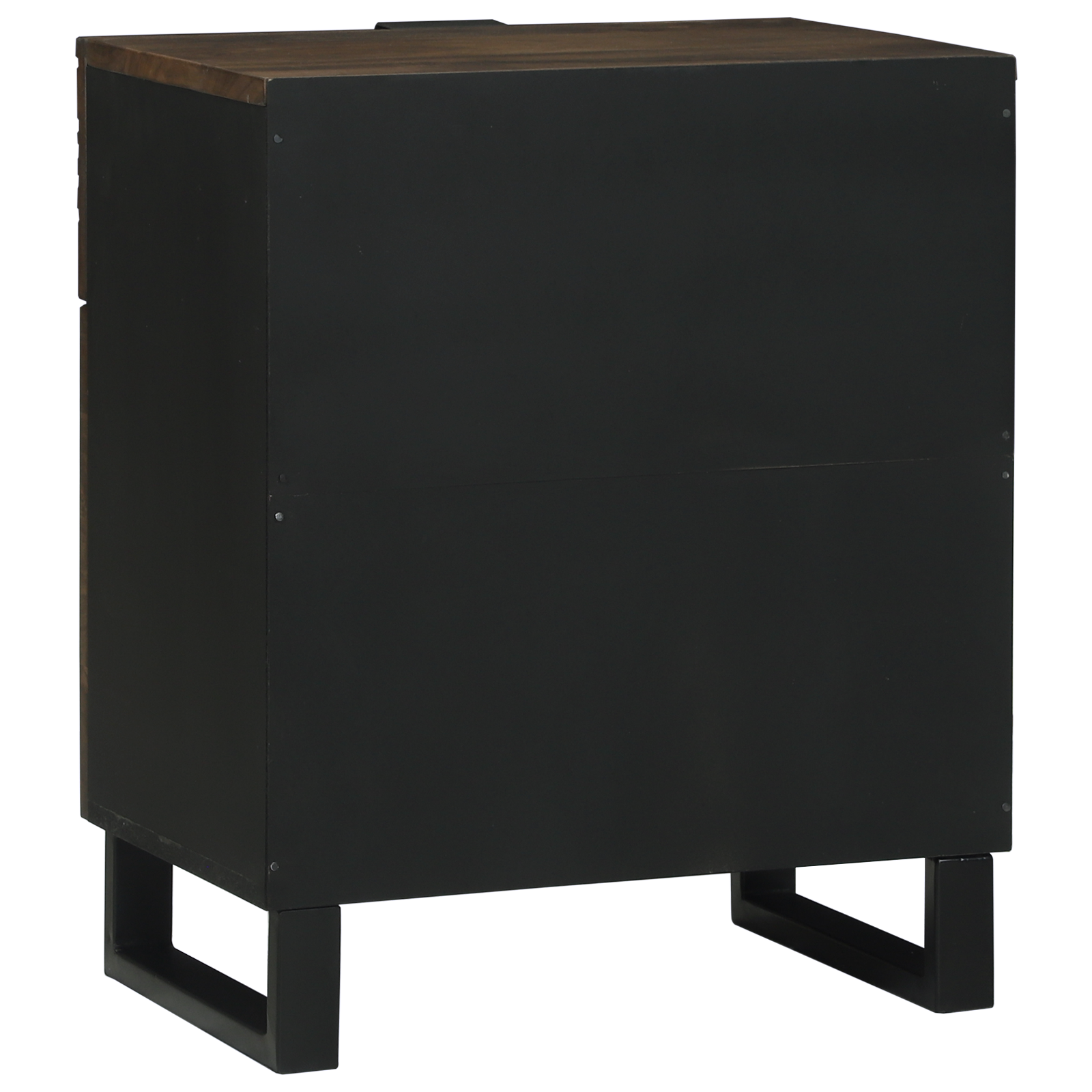Armadio Da Notte Noce 50 X 33 X 60 Cm Legno Massello Di Mango - Image 5