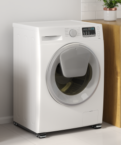 Base Per Lavatrice 2 Pcs Nero 72 X 5 X 4.5 Cm Acciaio