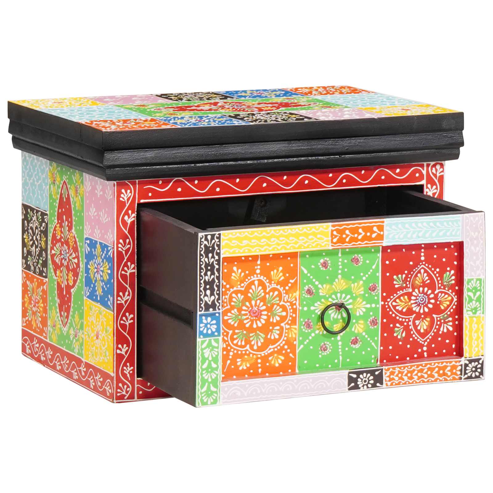 Armadietti Da Notte 2 Pz 40x30x28 Cm Legno Massello Mango & Legno Ingegnerizzato