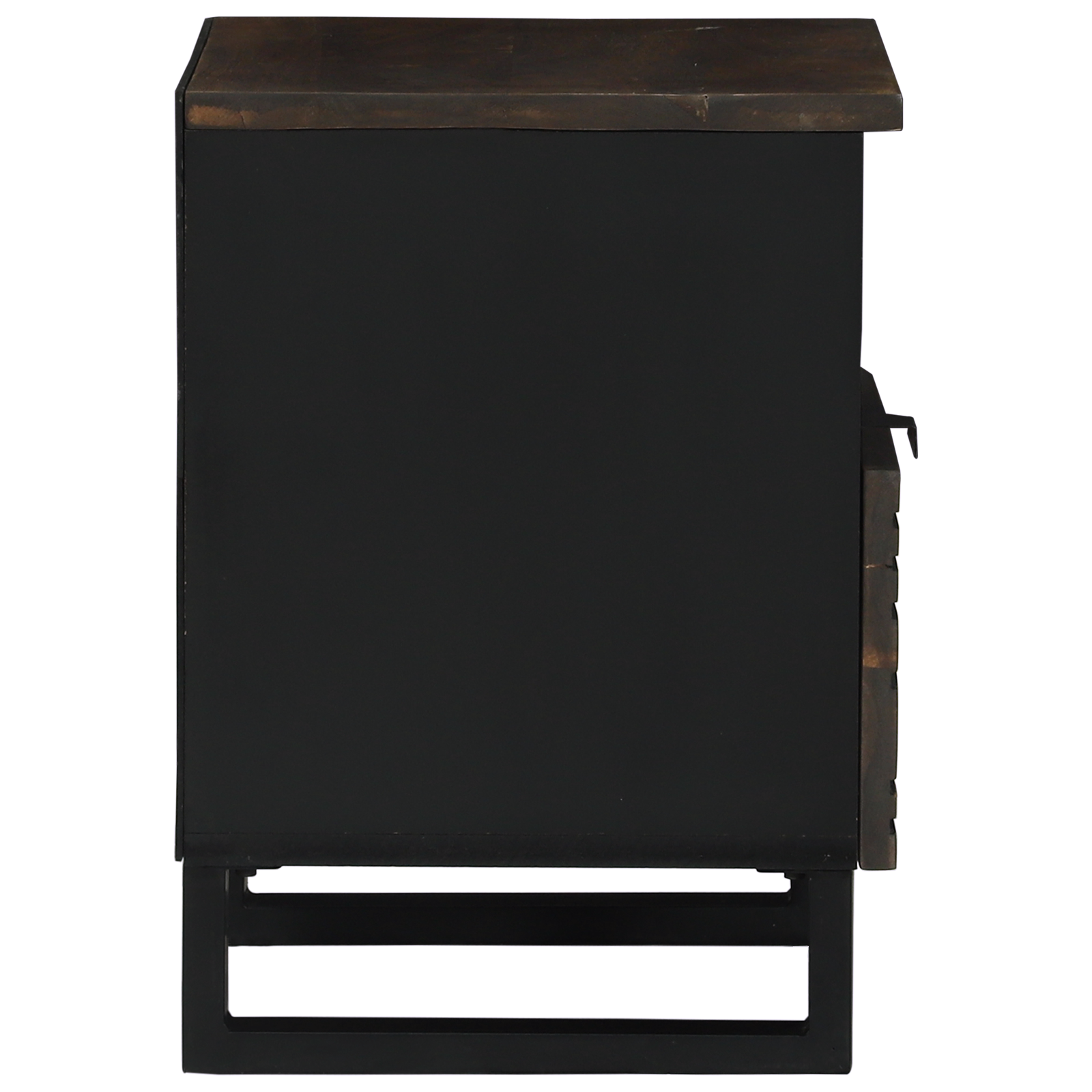 Armadio Da Notte Noce 40 X 33 X 46 Cm Legno Massello Di Mango - Image 4