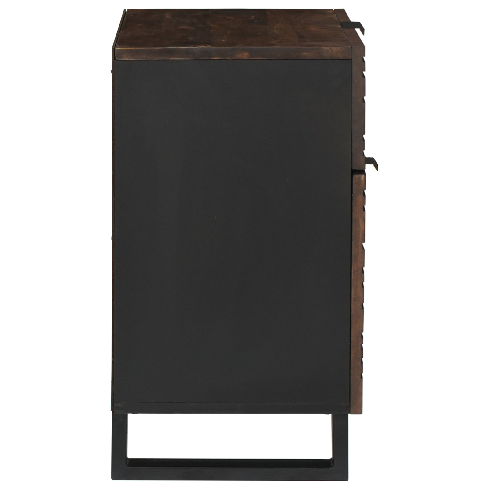 Armadio Da Notte Noce 50 X 33 X 60 Cm Legno Massello Di Mango - Image 4
