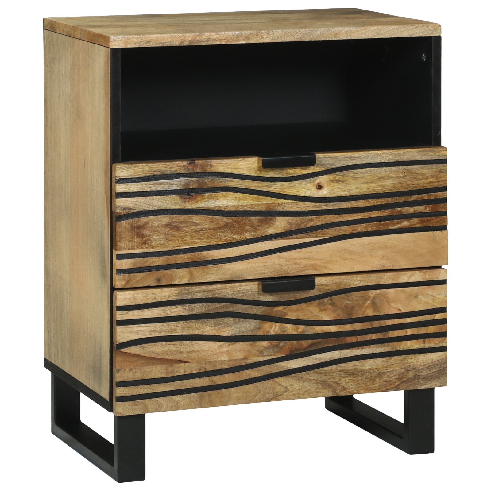 Armadio Da Notte Con Cassetto Marrone 50 X 33 X 60 cm