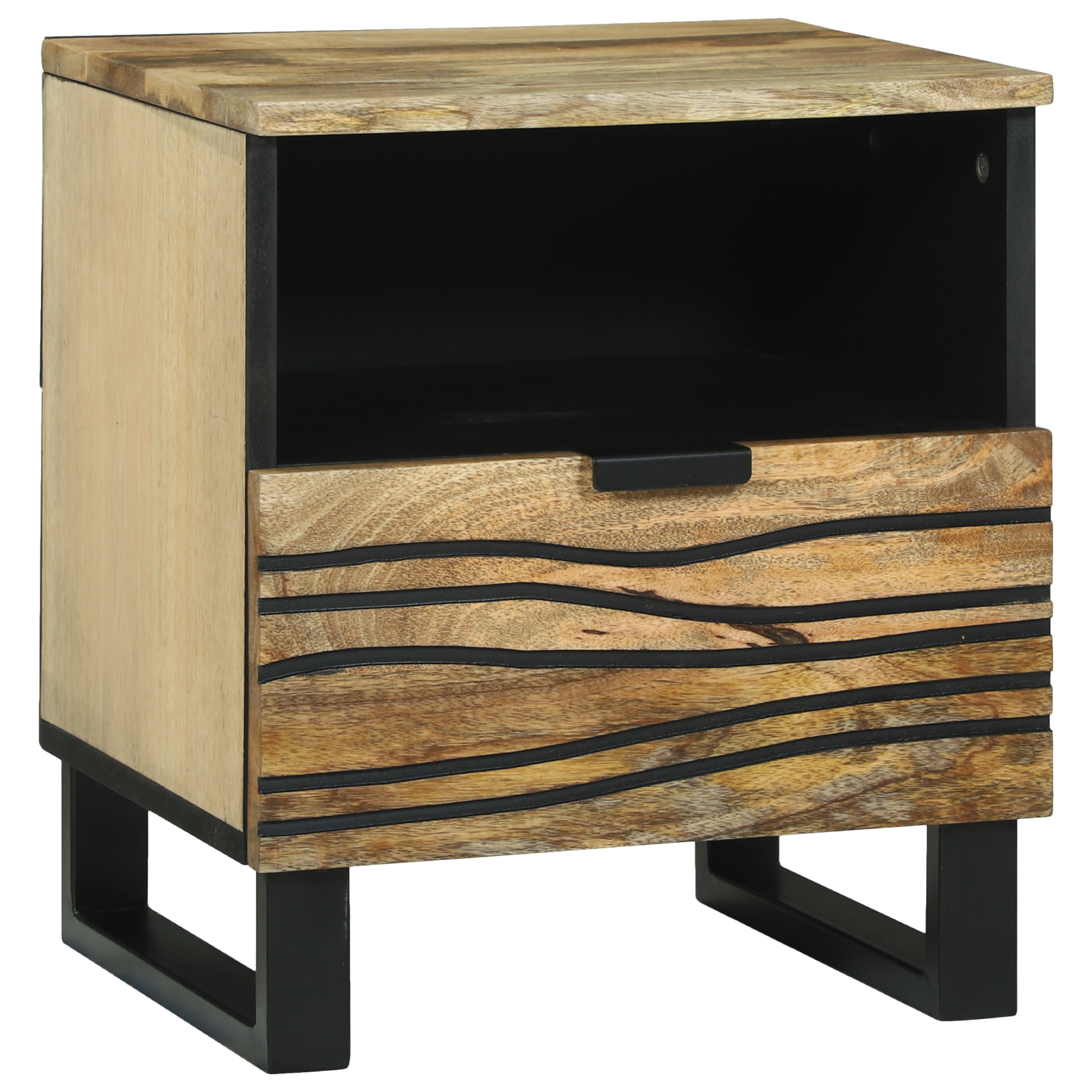 Armadio Da Notte Con Cassetto Marrone 40 X 33 X 46 cm