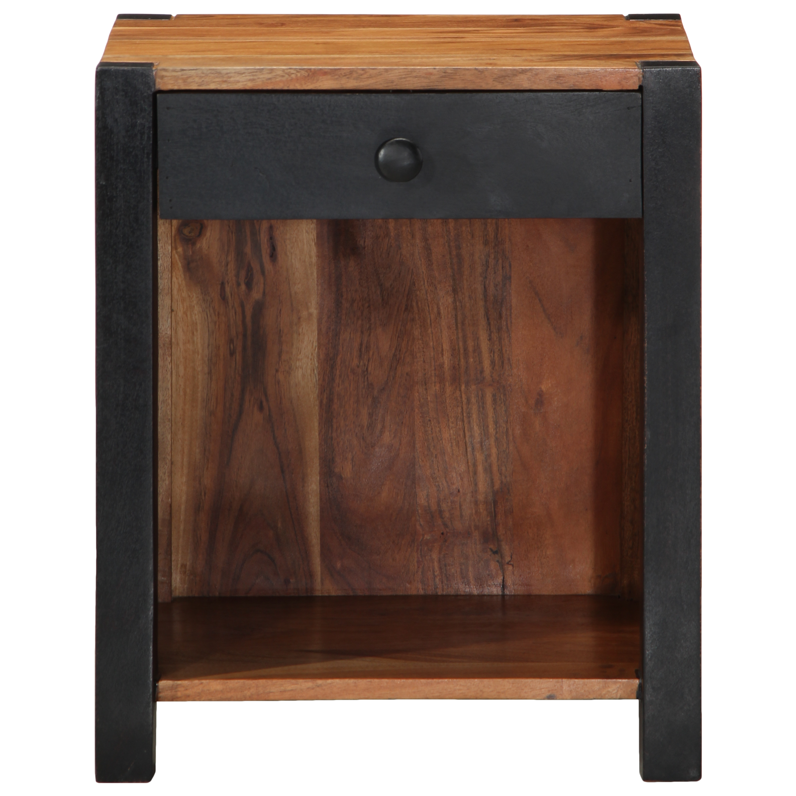 Armadio Da Notte Con Cassetto Marrone 40 X 35 X 50 cm - Image 5