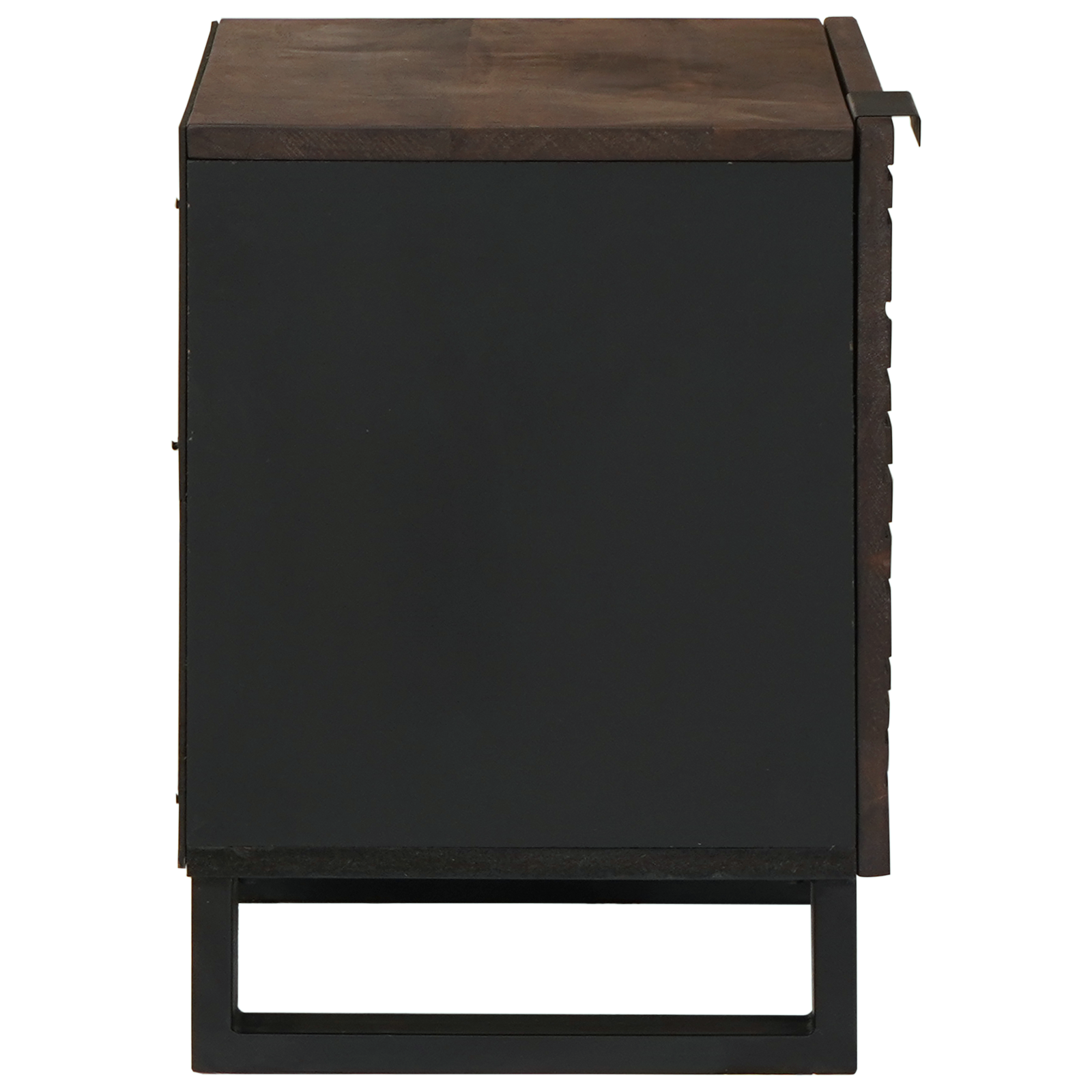 Armadio Da Notte Noce 40 X 33 X 46 Cm Legno Massello Di Mango - Image 4