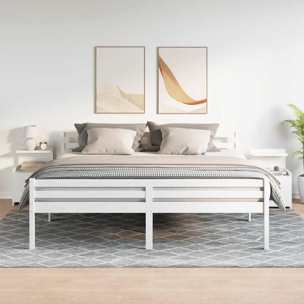 Comodini 2 Pz Con 2 Cassetti Bianchi 40x36,5x62 cm - Image 3