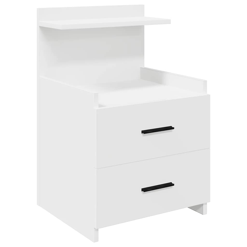 Comodini 2 Pz Con 2 Cassetti Bianchi 40x36,5x62 cm - Image 6