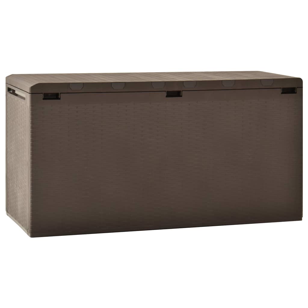 Baule Da Giardino Marrone 114x47x60 cm