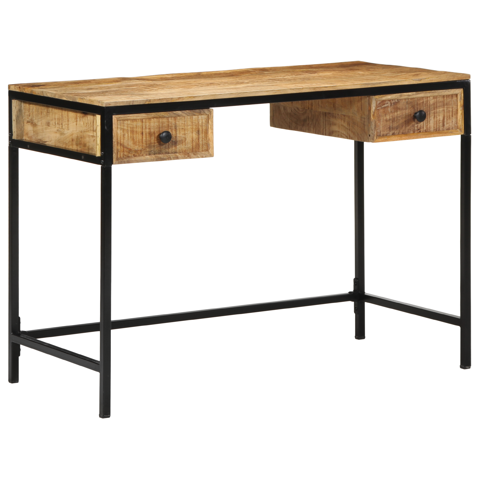 Scrivania 105x50x75 Cm Legno Massello Di Mango
