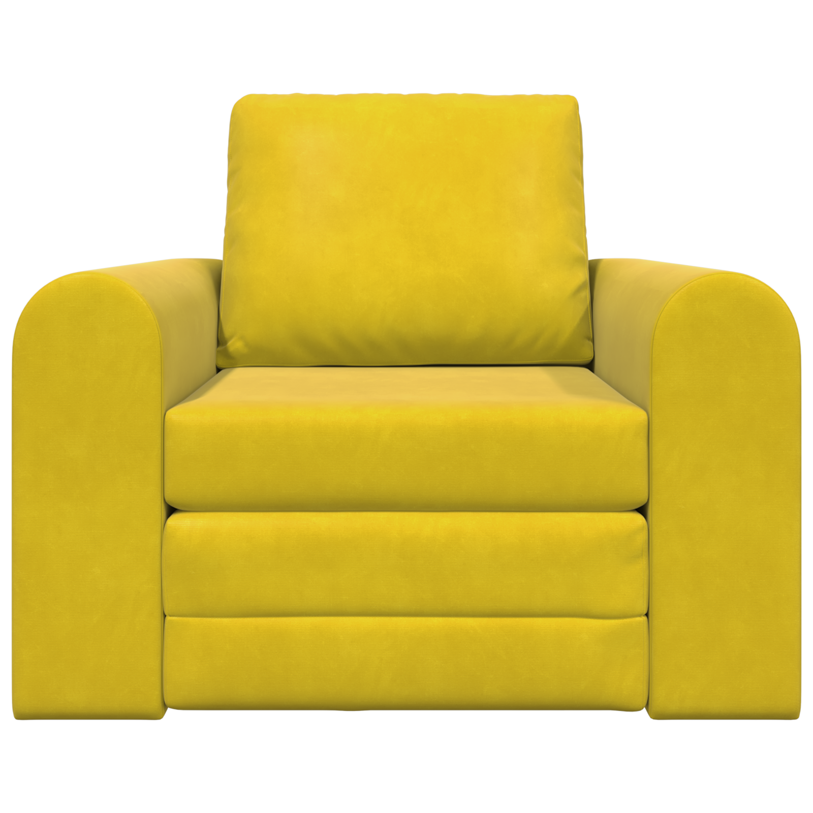 Divano Letto Giallo 98 X 71 X 83 Cm Velluto - Image 5